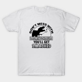 Badminton Dinosaurs T-Shirt